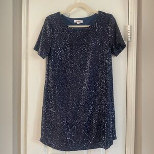Steve Madden Midnight Sequin Dress